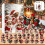 Julkalender med hängande ornament och timer 8