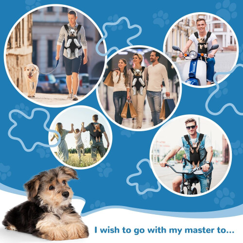 Pet Dog Carrier Backpack Legs-Out Design Small Medium 1