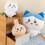Peluche di Chickawa Anime Usagi Hachiware e Momonga 60 cm 2