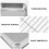 Plaque de cuisson en acier inoxydable avec grille (1 ensemble) 7