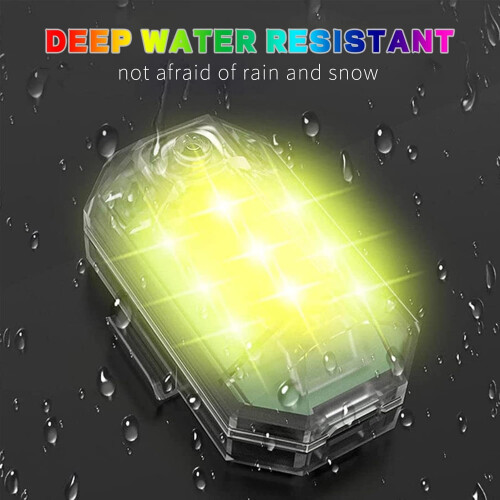 Wireless RGB LED Light with Remote, 8 Colors, 10 Flash 1