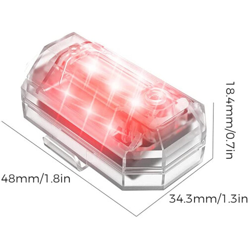 Wireless RGB LED Light with Remote, 8 Colors, 10 Flash 2