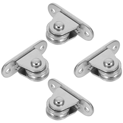 Small Pulley Block Silent Roller Heavy Duty Fixed 4 pcs 1