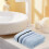 Cotton Hand Towels Blue Ultra Thick Soft Absorbent 4