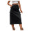 Dames denim utility rok met elastische taille, A-lijn minirok 2