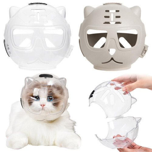 Cat Muzzle L Size Breathable Adjustable Bubble Helmet 1