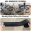 Cable Sleeve with Hook and Loop Fastener Black 0.78 in x 6