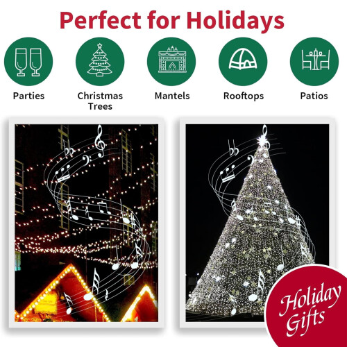 Christmas Mini String Lights Green Wire 100 LED 2