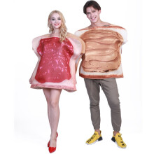 (Par sylt set, En storlek för vuxna) Jam toast cosplay kostym, uppsättning för vuxna par