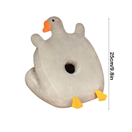 Plush Napping Pillow Ice Silk Fabric 30x30x25cm 2