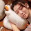 Plush Napping Pillow Ice Silk Fabric 30x30x25cm 5
