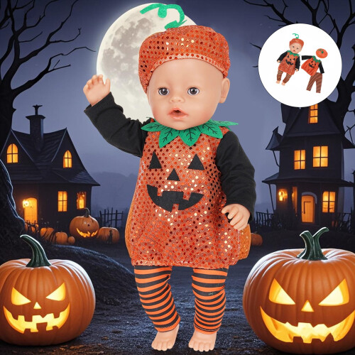 Halloween-juldockoutfit för 16-18 tums dockor 1