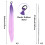 Purple Dreadlocks Wig Braid with Silver Wire Hair Extension 2