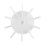 Air Compressor Fan Blade Plastic 135x14mm White 1pc 3