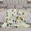 Mid-Century Flannel Throw Blanket Retro Geometric Black 6