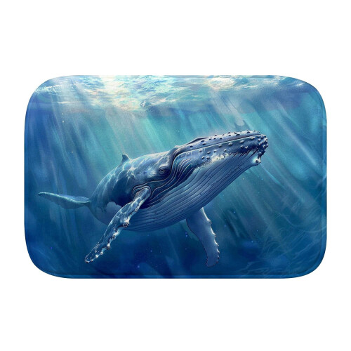 Whale badetæppe skridsikkert memory foam 1200L 2