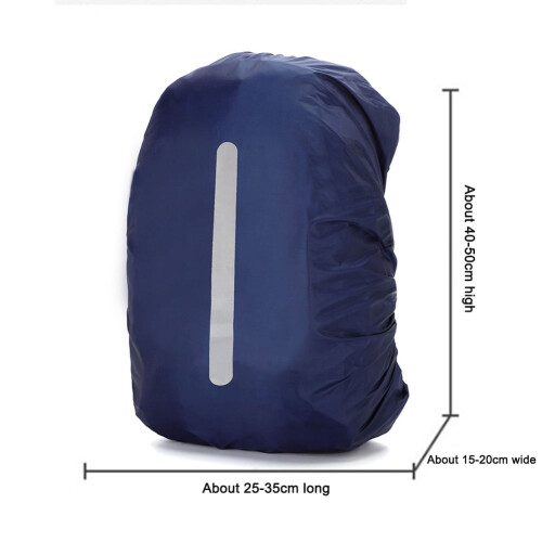 Dustproof Waterproof Backpack Rain Cover Dark Blue 30L 2