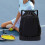 Tennis Backpack Black Water-Resistant Large Capacity 8
