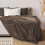 Plush Flannel Blanket Soft Silver Gray 70x100 inch 7