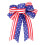 4th of July Bow Red White Blue Stripe 1 Pack 2