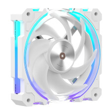 Ventilador de Refrigeración para Caja de Ordenador de 12 cm con Sincronización de Luz ARGB, Control Inteligente de Temperatura PWM, Ventilador
