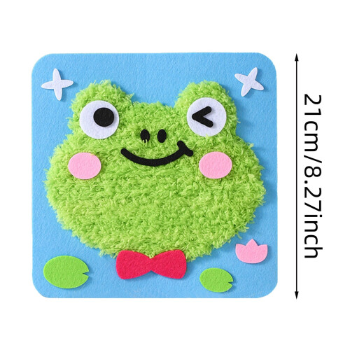 Kids' wool embroidery kit cartoon design 1 set 2
