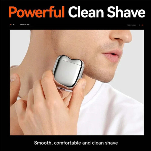 Mini dual-head electric shaver waterproof rechargeable USB-C 2