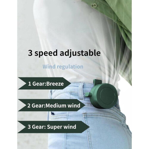 Mini 900mAh Silent Bladeless Neck Fan with Adjustable Portable Clip 2