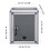 Aluminium Alloy Small Mailbox Grey Lock 6