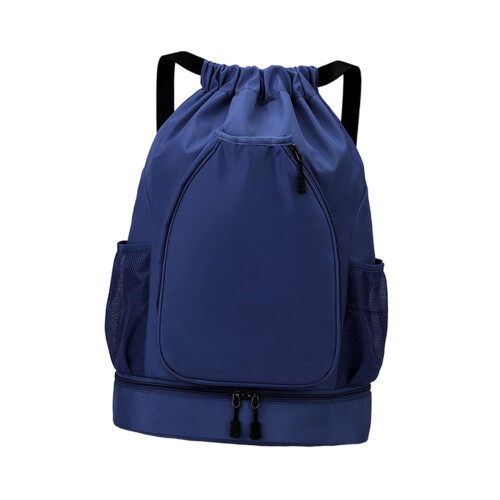 Tennis Backpack Blue Water-Resistant Large-Capacity 2