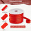 Satin Bias Tape 3/8 inch Double Fold 13.5 Yard Red 2