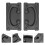 Furniture Drawer Knobs Black 2 Pcs 4