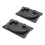 Furniture Drawer Knobs Black 2 Pcs 7