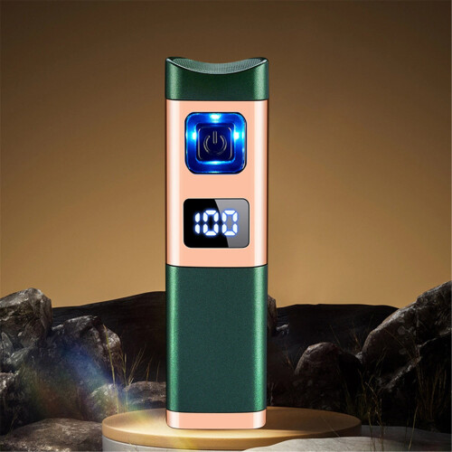 Rechargeable Refillable Torch LED Display Windproof 1
