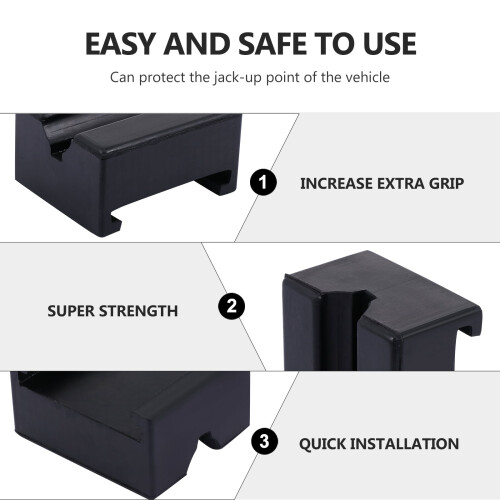 Jack Stand Rubber Support Pads Extra Heavy Duty 1 Set 7x6 1
