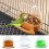 Bird Cage Hanging Feeding Cup Plastic 1 Piece 2