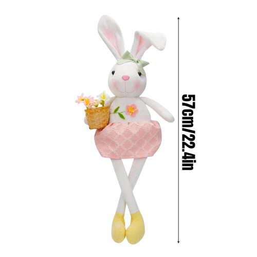 Easter Bunny Plush Decor Rabbit 17.3 inch Standing Sitting 2