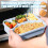 Wheat Straw Bento Box 4-Compartment Reusable 6
