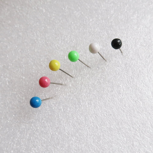 Decorative Ball-Head Thumb Tacks for Sewing DIY 1