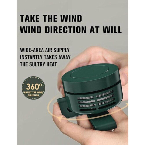 Mini 900mAh Silent Bladeless Neck Fan with Adjustable Portable Clip 1