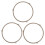 Microwave Turntable Ring Set White Plastic 3PCS 4