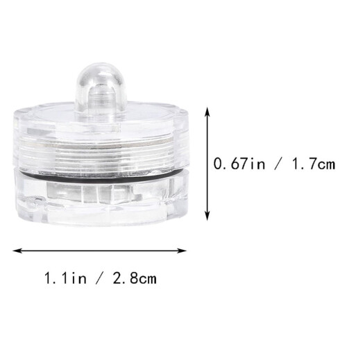 Waterproof LED Candle Light Flickering Effect 2 Pcs 1