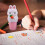 Bunny-shaped sticker stamper toy set for kids, waterproof 8