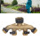 Brass Ball Valve Water Splitter 4-Way Durable 2