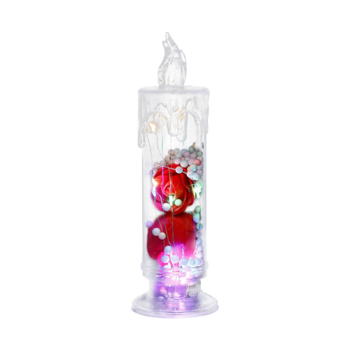 LED Candle Night Light Rose Heart Decoration 1 Pack 1