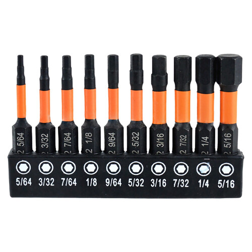 Huayishang Hex Bit Set S2 Impact Allen Keys 10 pcs 1
