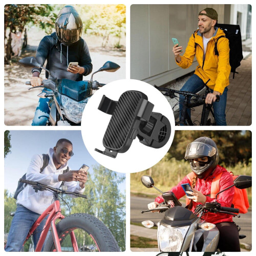 Motorcycle Phone Mount Adjustable Shockproof 360 Rotate 2
