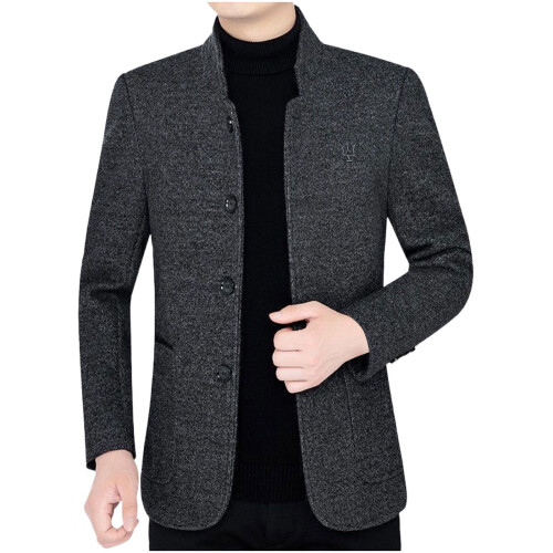 Men's polyester winter coat with fleece lining 1