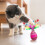 Roly-Poly Cat Toy with Feather and Bell Egg-Shaped 3