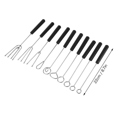 Chocolate Dipping Fork Set Stainless Steel 10 pcs 1